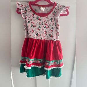 Wildflowers Clothing Merry & Bright Girls Tunic Top Size 6